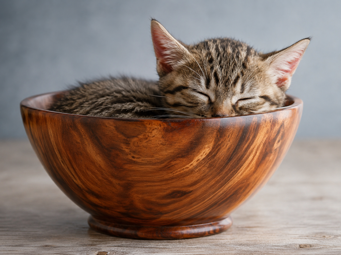 Kitten in a bowl